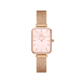 Daniel Wellington Quadro 20X26 Pressed Melrose Rose Gold Mother of Pearl Watch