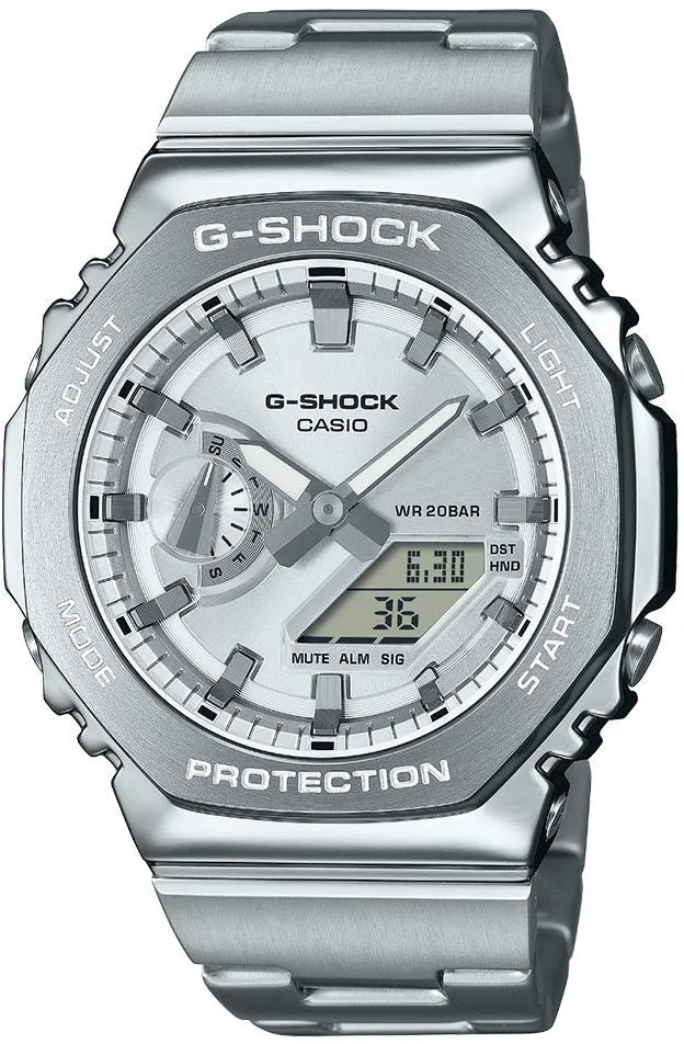 G-Shock 2110 Metallic Silver Dual Display