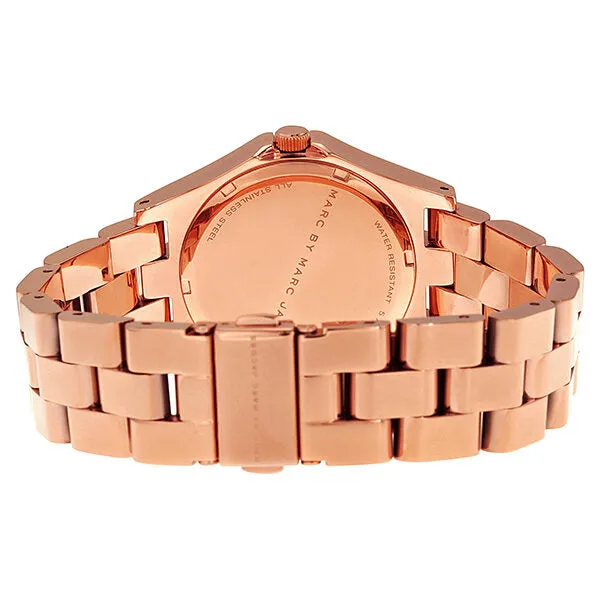 Marc By Marc Jacobs Henry Glossy Rose Gold-tone Ladies Watch MBM3212