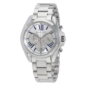 Michael Kors Bradshaw Silver Crystal Pave Dial Unisex Watch MK6320