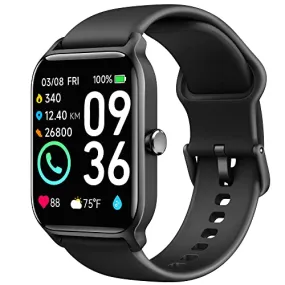 Smart Watch for Men Women(Answer/Make Call),Alexa Built-in,1.8"Fitness Tracker with Heart Rate Sleep SpO2 Monitor,100 Sport Modes,5ATM Waterproof,Activity Trackers and Smartwatches for Andriod iPhone