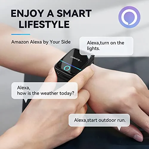Smart Watch for Men Women(Answer/Make Call),Alexa Built-in,1.8"Fitness Tracker with Heart Rate Sleep SpO2 Monitor,100 Sport Modes,5ATM Waterproof,Activity Trackers and Smartwatches for Andriod iPhone